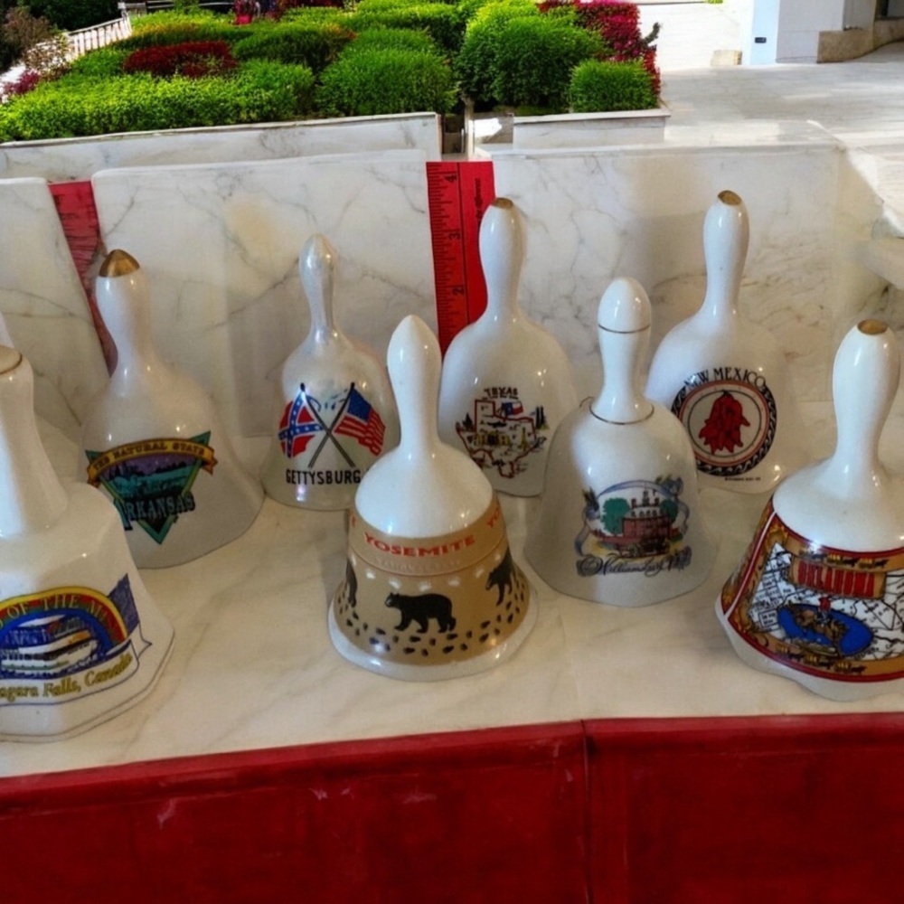 BELLS! Lot of 8 ceramic bells.​